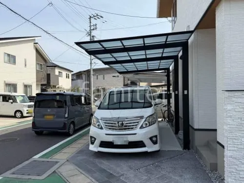 草津市 新築シンプル オープン外構