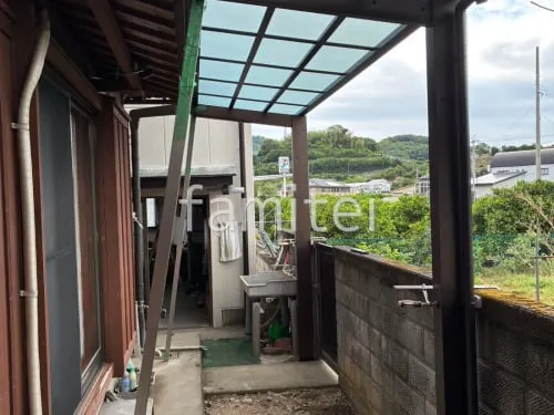 有田郡有田川町 1階テラス屋根 YKKAP 独立式レセパLタイプ