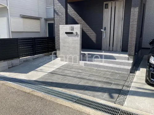 宝塚市 新築シンプル オープン外構