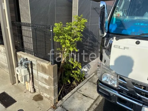 姫路市 リフォームシンプル オープン外構