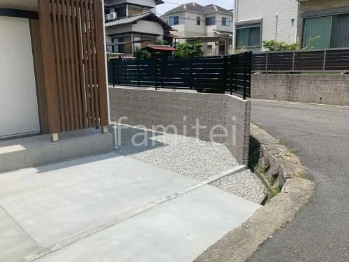 奈良市 新築ベーシック オープン外構