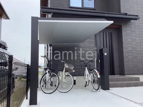 大和高田市 カーポート1台用 サイクルポート