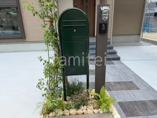 湖南市 新築シンプル オープン外構