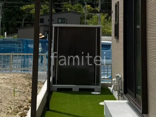 湖南市 新築シンプル オープン外構