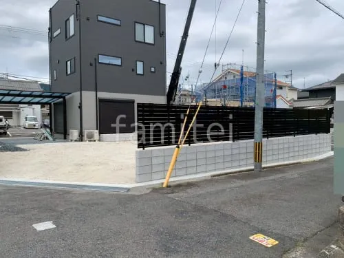 大津市 新築ベーシック オープン外構