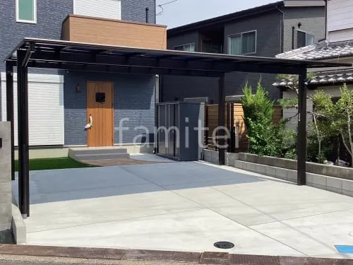 香芝市 新築シンプル オープン外構