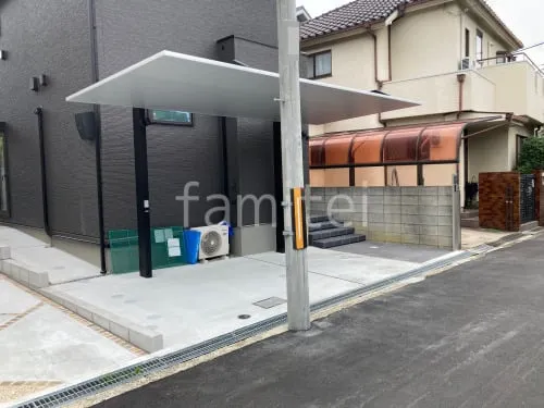 伊丹市 新築シンプル オープン外構