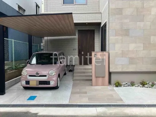 大東市 新築ナチュラル オープン外構