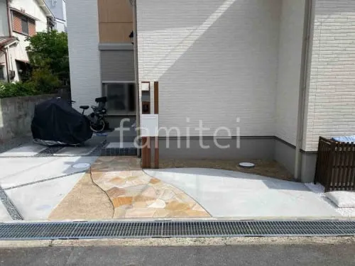 伊丹市 新築ナチュラル オープン外構