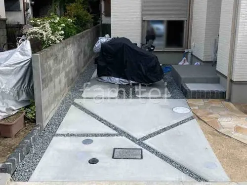 伊丹市 新築ナチュラル オープン外構
