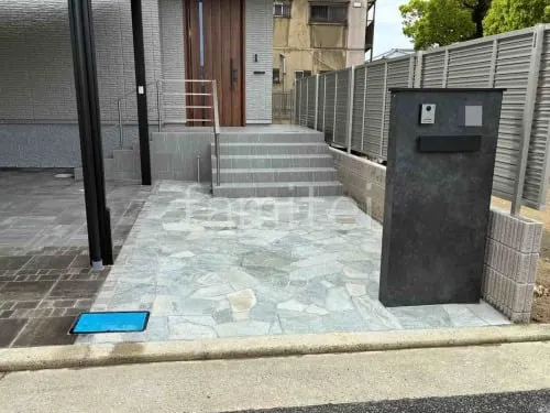 八尾市 新築ナチュラル オープン外構