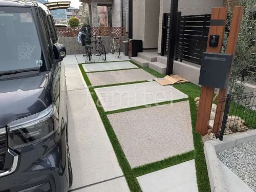 香芝市 新築ベーシック オープン外構