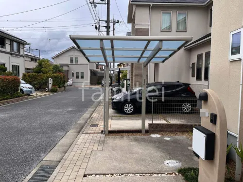 精華町 サイクルポート YKKAP 木製調エフルージュFIRST