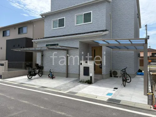 草津市 新築ナチュラル オープン外構