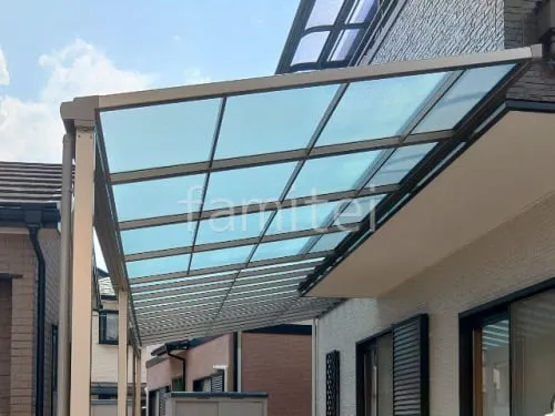 西宮市 1階テラス屋根 LIXIL スピーネF