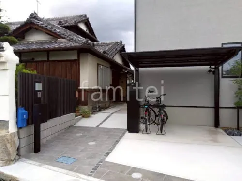 斑鳩町 新築シンプル オープン外構