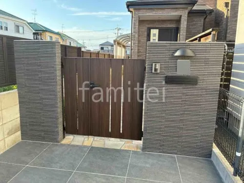 堺市 リフォームシンプル クローズ外構