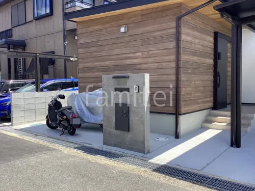 王寺町 新築シンプル オープン外構