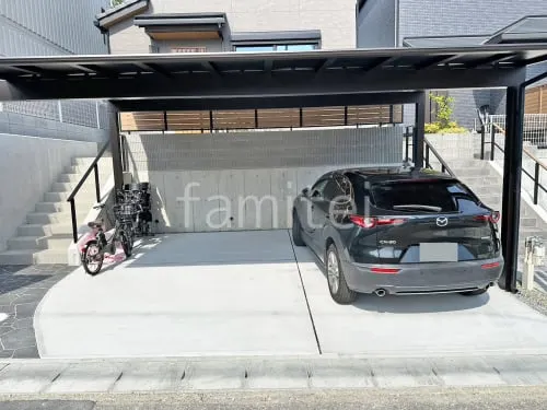 伊丹市 新築シンプル オープン外構