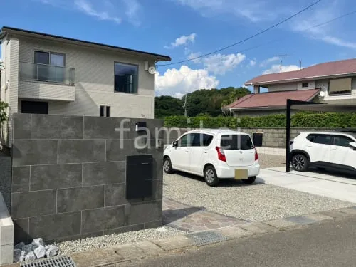 紀の川市 新築シンプル オープン外構