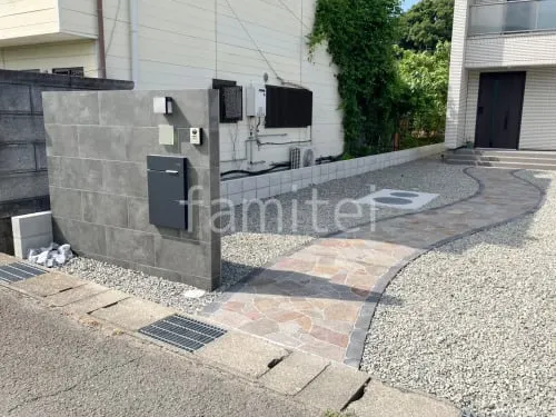 紀の川市 新築シンプル オープン外構