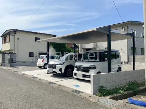 紀の川市 新築シンプル オープン外構