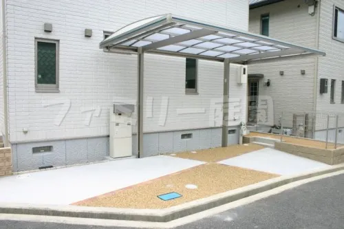 熊取町 車庫まわり カーポート 新日経 フィールポート1台