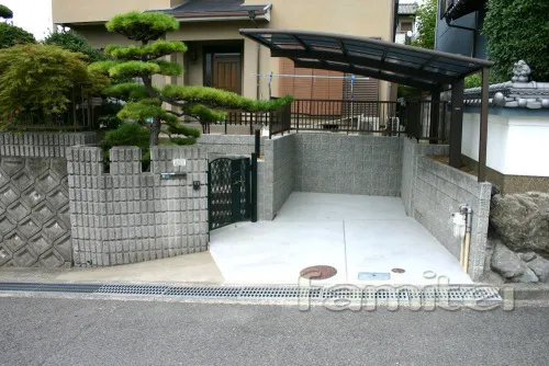 駐車場増設リフォーム　カーポート１台