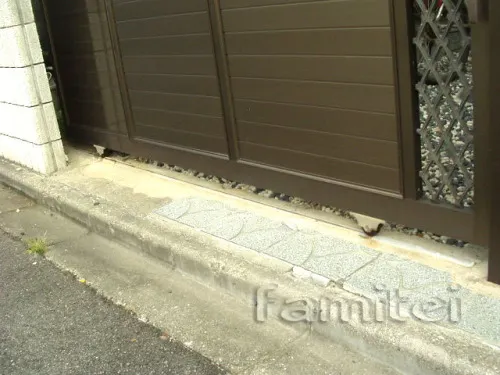 高石市　門戸レール修理