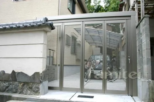 長岡京市　外構工事　手すり