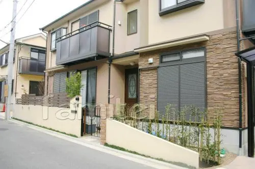 寝屋川市　リフォーム外構　カーポー2台　鋳物門扉