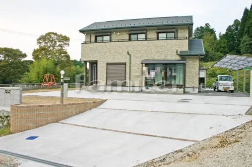 オープン外構工事 カーポート テラス屋根 機能門柱