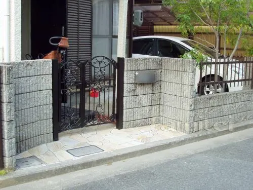 堺市のリフォーム工事　門まわり、ジャミ