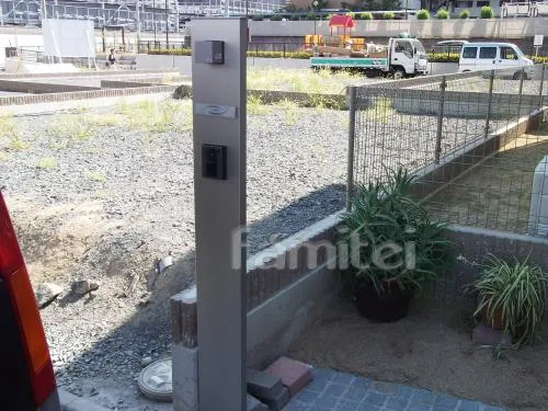 吹田市のオープン外構 カーポートYKKレイナポート1台