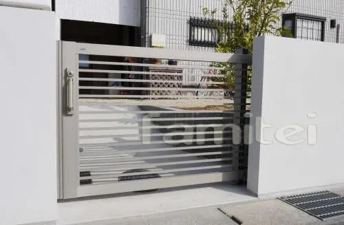 守山市　リフォーム外構　洋風エレガント　カーポート　スライド門扉