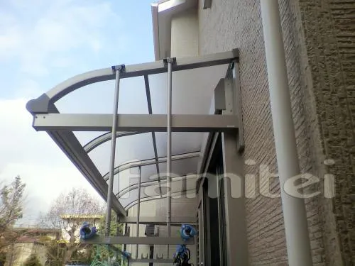 香芝市　カーポート プライスポート２台柱なし ＹＫＫヴェクターテラス屋根１Ｆ