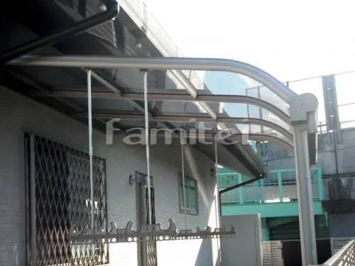 かつらぎ町　クローズ外構　目隠しフェンス　ウッドデッキ　テラス屋根