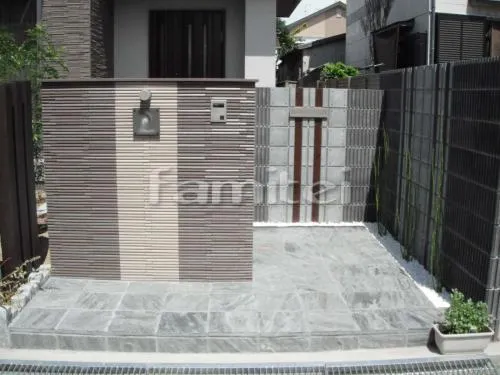 岸和田市　新築セミクローズ外構