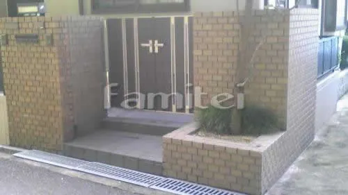 生駒郡三郷町　門扉取替　LIXIL TOEXライフモダン