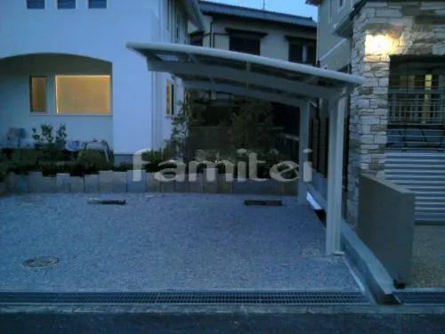 生駒市　カーポート LIXIL トステム カーブポートシグマ１台