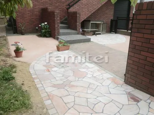 東大阪市　庭リフォーム メンテフリーガーデン