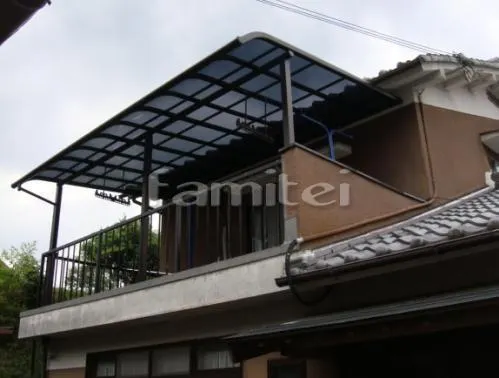 宇陀市 ベランダ屋根 レギュラーテラス屋根2階 物干し