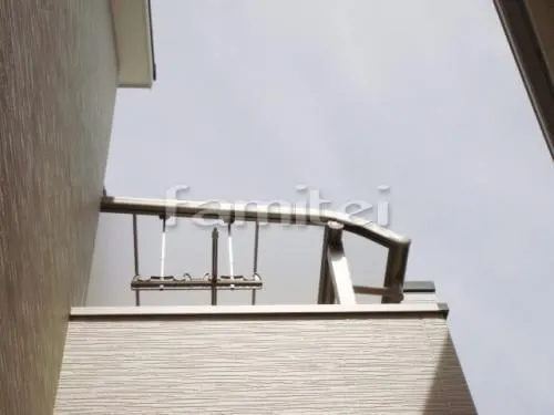 枚方市 ベランダ屋根 レギュラーテラス屋根２階 物干し