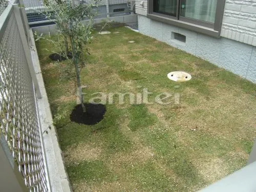 枚方市 防犯砂利 バラス砕石  ヨド物置  エスモ アンティークレンガ花壇