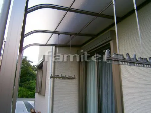 生駒市 カーポート プライスポート１台 レギュラーテラス屋根１階 物干し　