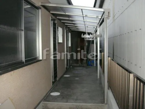 宇治市  フラットテラス屋根１階 Ｆ型フラット屋根 物干し