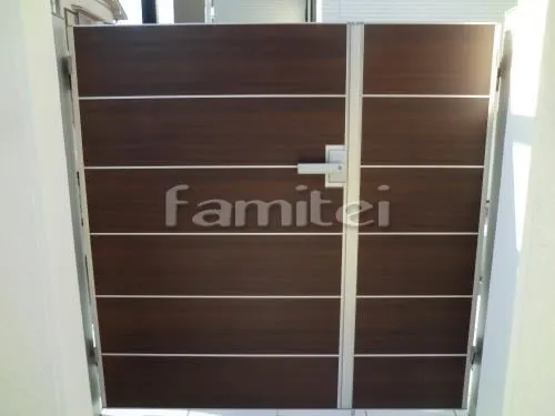 橿原市 新築クローズ外構 モダンブロック門柱 カーポート エフルージュツイン 2台ワイド YKK