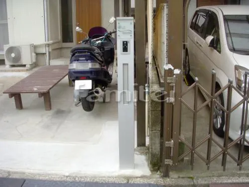 枚方市 オープン外構リフォーム 車庫増設 機能門柱 ウィルモダンスリム