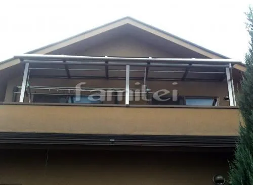 京都市 ベランダ屋根 レギュラーテラス屋根２階 物干し