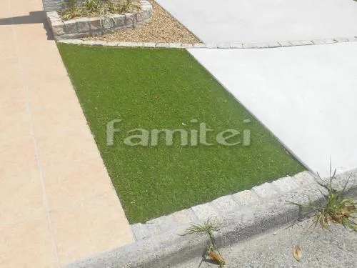 奈良市 外構工事 玄関まわり アプローチ 花壇 植栽 門灯 門柱 表札 袖壁 ポスト 人工芝 土間コンクリート 照明 ポーチ ガレージまわり 駐車場屋根 照明 土間コンクリート 洗濯干し屋根 DIY木製ブランコ プレゼントキャンペーン商品